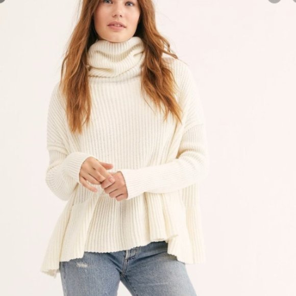 Free People Sweaters - Free People Layer Cake Sweater in Coconut Cream